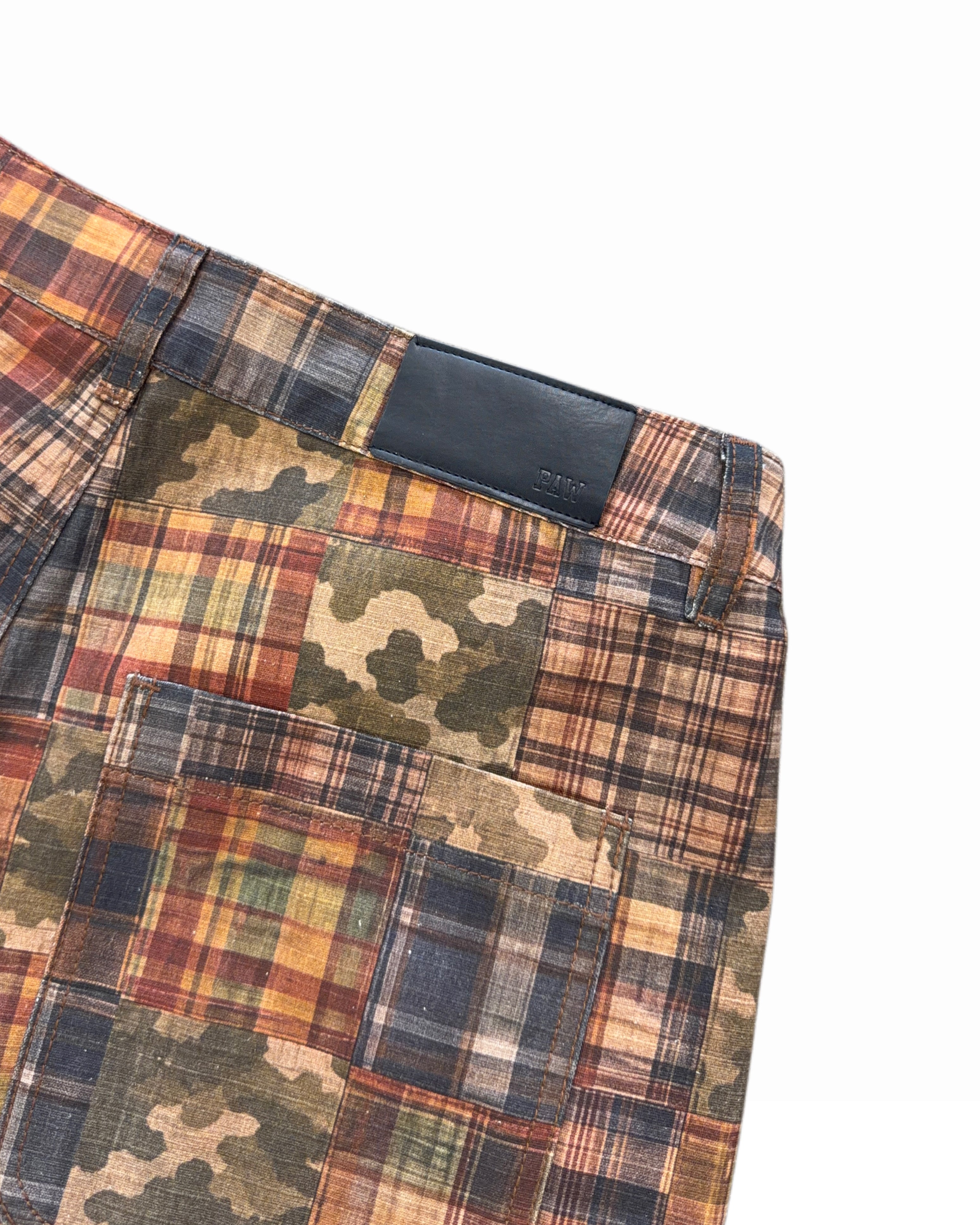 Patchwork Cargo Shorts